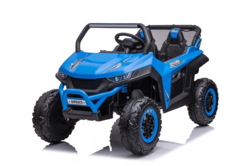 Utv electric pentru 2 copii kinderauto bjs612 90w 12v, bluetooth, culoare albastru