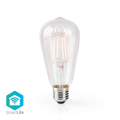 Bec edison wi-fi smart led filament bulb e27 st64 5w 500lm Nedis
