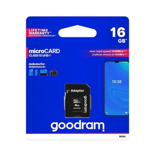 Card micro sd Goodram 16gb class10