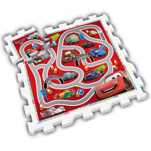 Puzzle stamp playmat cars