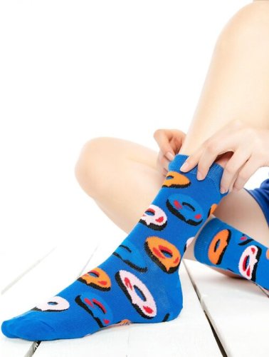Sosete albastre cu gogosi socks concept sc-1678