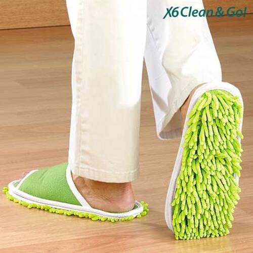 Papuci de casa mop clean go