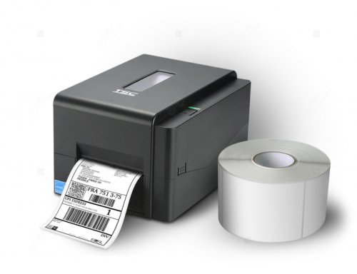 Pachet awb tracking - imprimanta etichete autocolante tsc te210 + 1 rola etichete termoadezive awb a6 (105x148mm)