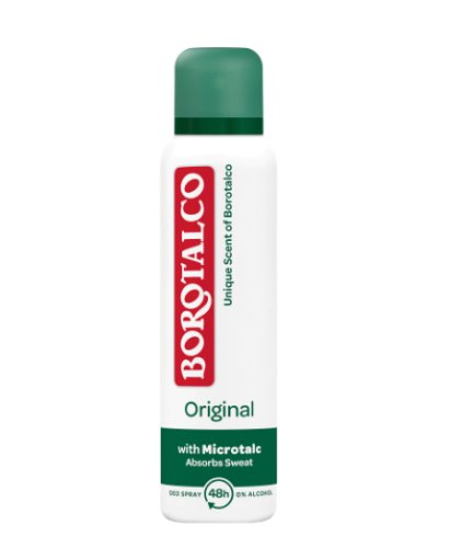 Deodorant spray talc, 150 ml, borotalco original