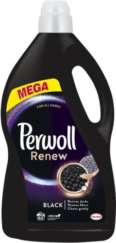 Detergent lichid pentru haine/rufe, renew black, 62 spalari, 3.72 l, perwoll 