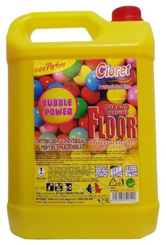 Detergent universal pentru pardoseli, bubble gum, 5 l, cloret