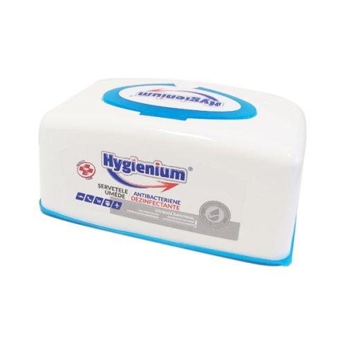 Hygienium biocid servetele umede dezinfectante in cutie 100 buc, avizat ministerul sanatatii
