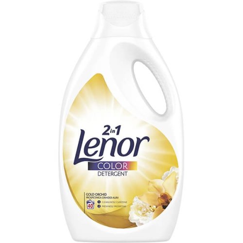 Lenor 2 in 1 color detergent pentru haine/rufe, gold orchid, 40 spalari, 2.2 l