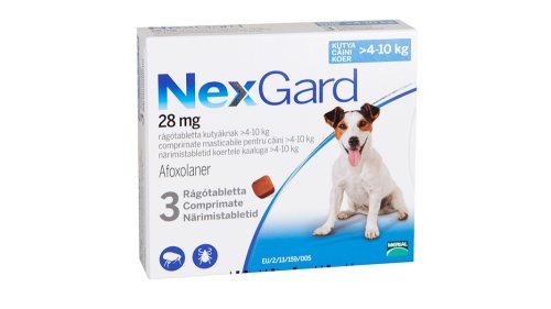 Nexgard dog m 4-10 kg 28 mg x 1 tableta