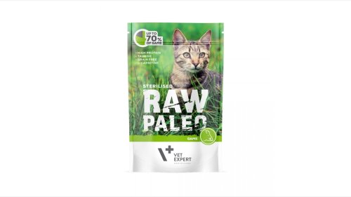 Raw paleo cat sterilised carne de vanat, 100 g
