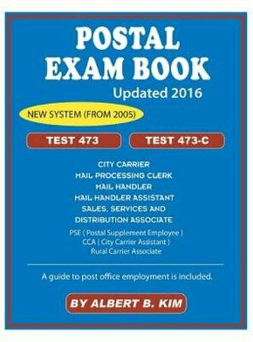Nova Press Postal exam book: for test 473 and 473-c, hardcover/albert kim
