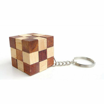Logica Giochi Puzzle din lemn mini snake - breloc