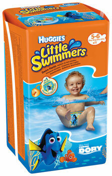 Scutece-chilotel pentru apa Huggies little swimmers 5-6, 12-18 kg, 11 buc