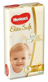 Scutece Huggies elite soft mega 5, 12-22kg, 56 buc