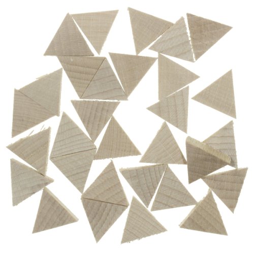 Triunghi echilateral lemn natur 2x1 8x0 5cm 28 set