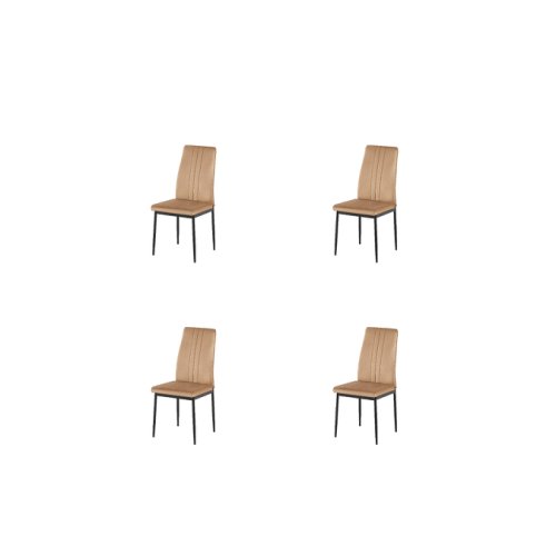 Kalenda Set 4 scaune asos, 41x52x93 cm, velvet beige