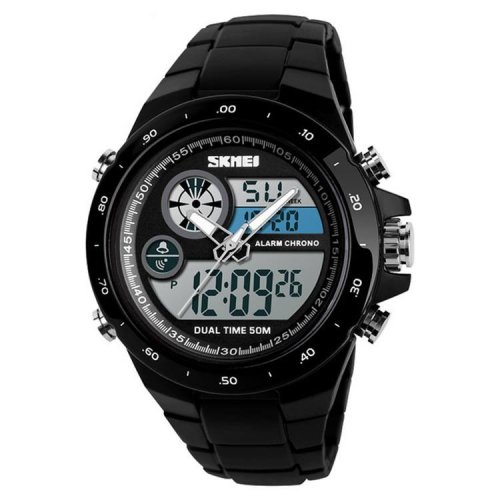 Ceas barbatesc skmei cs905 curea silicon digital watch functii- alarma ora data cadran luminat rezistent 3atm