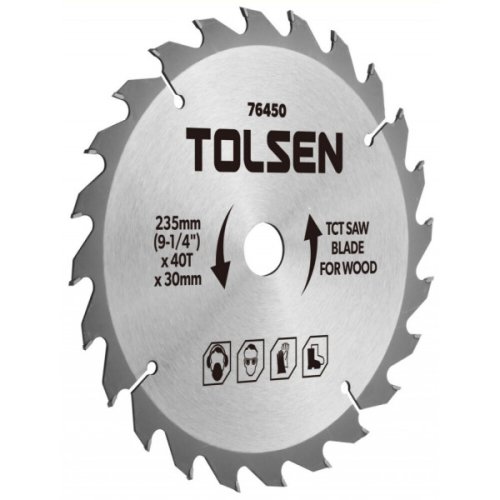 Tolsen Disc circular cu vidia pentru lemn 355x30x80t