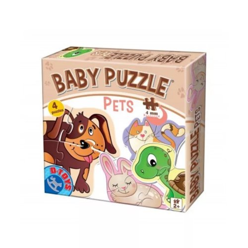 Set 4 puzzle-uri baby puzzle pets - animale