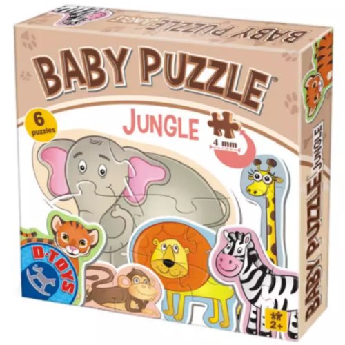 Set 6 puzzle-uri baby puzzle jungle - animale salbatice