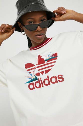 Adidas originals tricou din bumbac x thebe magugu culoarea alb