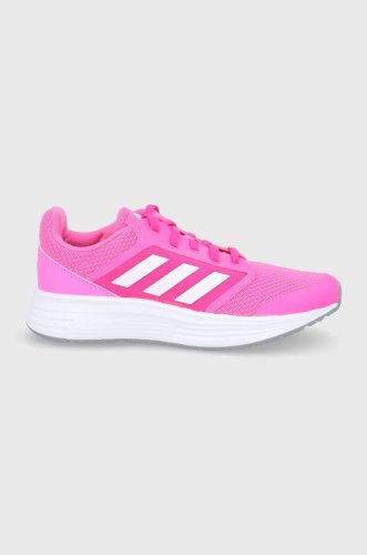Adidas pantofi culoarea roz, cu toc plat