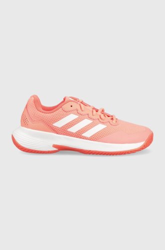 Adidas pantofi de antrenament gamecourt 2 culoarea roz