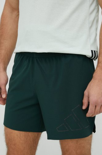 Adidas performance pantaloni scurți de alergare run icons barbati, culoarea verde