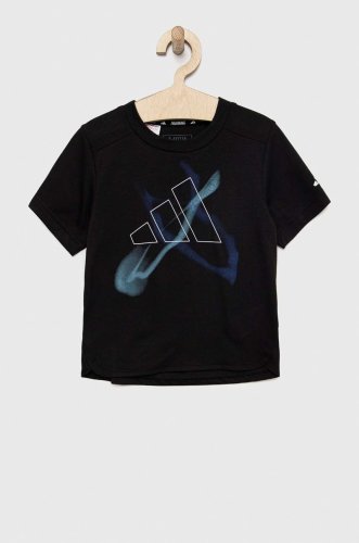 Adidas tricou copii b hiit gfx culoarea negru, cu imprimeu