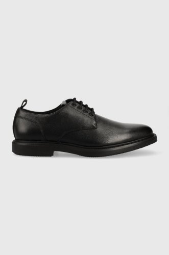 Boss pantofi de piele larry barbati, culoarea negru, 50498833