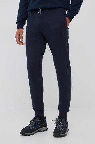 CMP pantaloni barbati, culoarea albastru marin, neted