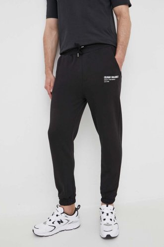 Colmar pantaloni de trening culoarea negru, cu imprimeu