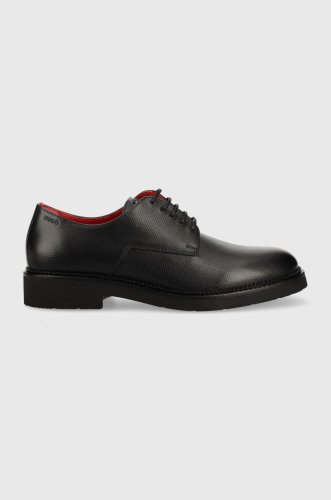 Hugo pantofi de piele luxity barbati, culoarea negru, 50486285