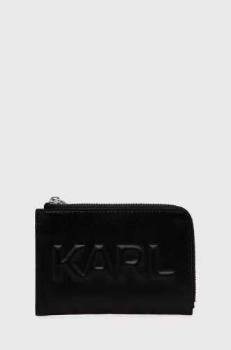 Karl lagerfeld portofel de piele femei, culoarea negru