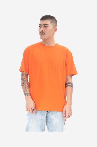 Ksubi tricou din bumbac culoarea portocaliu, neted mps23te025-orange
