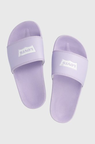 Levi's papuci june batwing s femei, culoarea violet