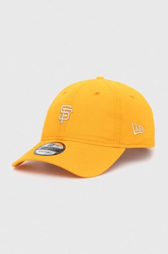 New era șapcă de baseball din bumbac culoarea portocaliu, cu imprimeu, san francisco giants