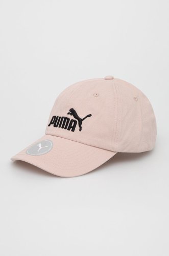 Puma șapcă de baseball din bumbac culoarea roz, cu imprimeu