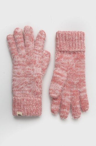 Rip curl mănuși din amestec de lână femei, culoarea roz