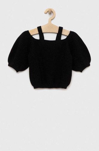Sisley pulover copii culoarea negru