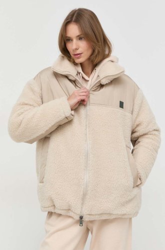 Weekend max mara jacheta de puf din amestec de lana culoarea bej, de iarna, oversize