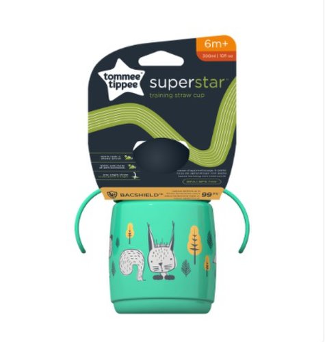 Cana tommee tippee sippee cu protectie bacshield si capac 300 ml verde 1 buc