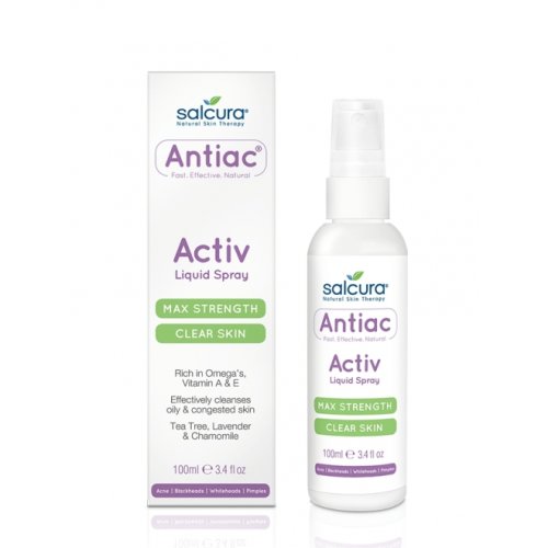 Spray antiac fata si corp pt curatarea pielii congestionate cu acnee omega, vitamina a, e salcura 100 ml