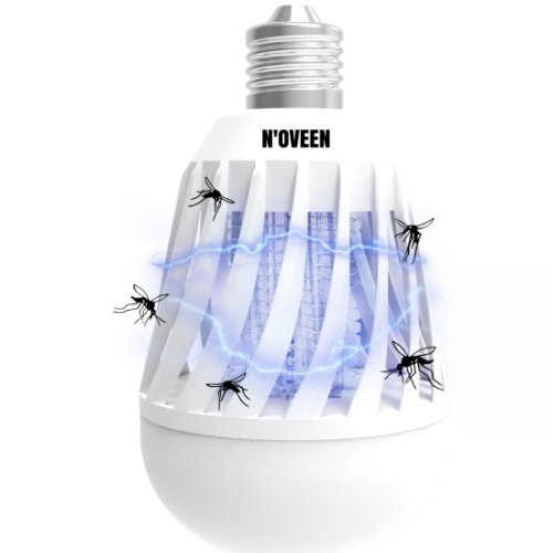 Noveen Bec led cu lampa uv anti-insecte 2 in 1, insect killer lamp, 6 w, e27, 800 v, alb
