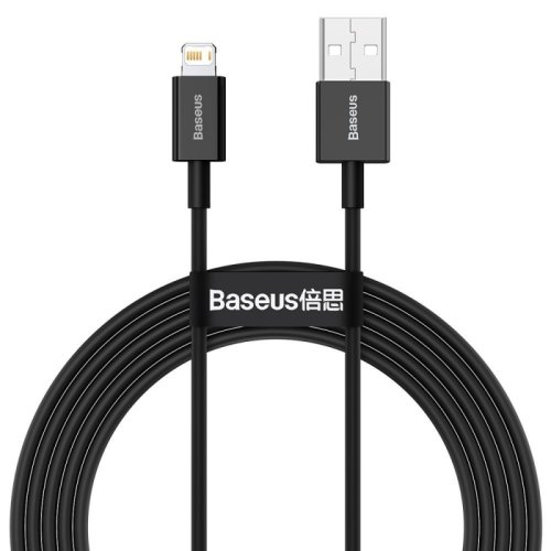 Cablu baseus pentru incarcare si transfer de date, usb/usb type-c, lightning, power delivery 20w, 2.4a, 2m