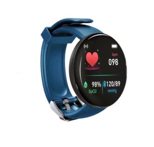 Ceas smartwatch sport compatibil android si ios, albastru l142 bmg