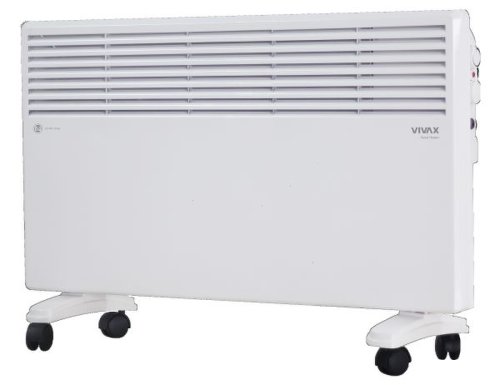 Convector electric de podea si perete vivax ph-2002, 2 trepte de putere, termostat, 2000 w, alb