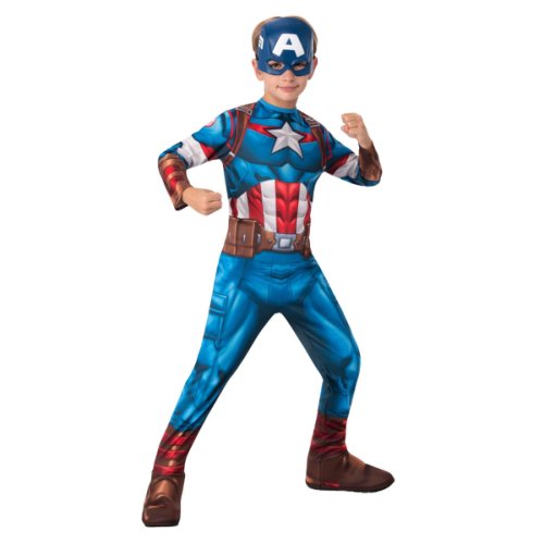 Costum captain america pentru baieti - marvel avangers 100 cm 3-4 ani