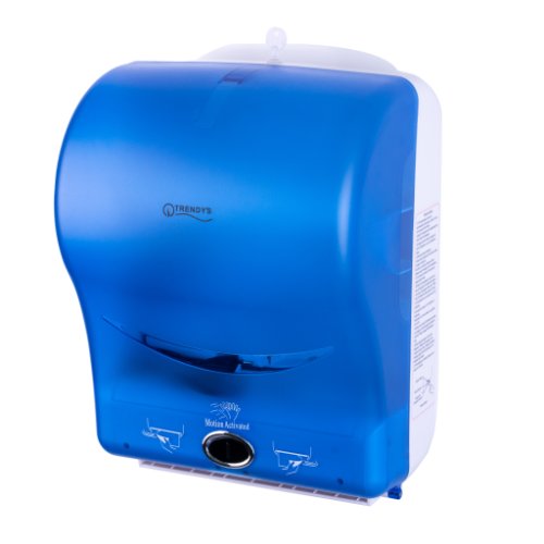 Dispenser automat prosoape de hartie,trendy’s, alb-blue