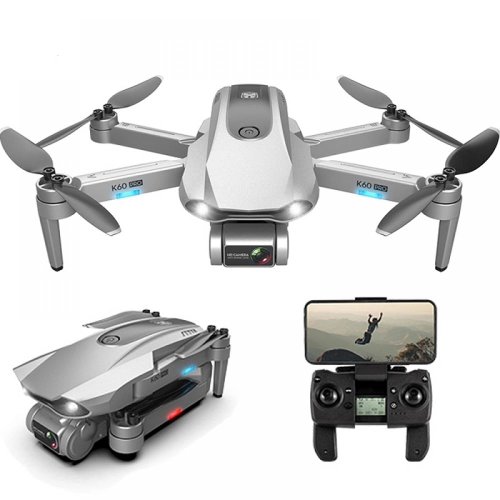 Drona k60 pro, camera foto 6k hd, 5g gps, wifi fpv rc quadrocopter, buton de return to home, capacitate baterie: 7.4v 2200mah, distanta de control: ~1200 m, autonomie zbor ~ 30 de minute